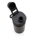 Botella deportiva con función termo y acabado mate 550ml Power color negro sexta vista