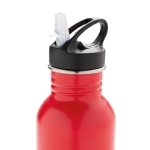 Botella personalizada de acero con boquilla 710ml Adventure color rojo séptima vista