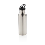 Botella personalizada de acero con boquilla 710ml Adventure color plateado