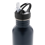 Botella personalizada de acero con boquilla 710ml Adventure color azul marino sexta vista
