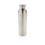 Botellas térmicas grabadas o impresas con tapa antigoteo 600ml Crew color plateado