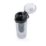 Botella de tritán para agua con infusor de frutas 700ml Fruit Flavors color negro sexta vista