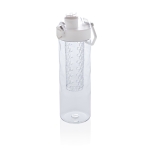 Botella de tritán para agua con infusor de frutas 700ml Fruit Flavors color blanco