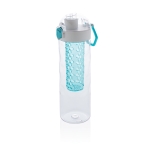 Botella de tritán para agua con infusor de frutas 700ml Fruit Flavors color turquesa