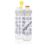 Botellas con compartimento para fruta o hielo 500ml Natural Drink color verde lima vista varios con logo