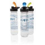 Botella grande con boquilla e infusor para frutas 800ml Vitamin color azul