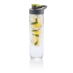 Botella grande con boquilla e infusor para frutas 800ml Vitamin color verde lima