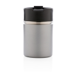 Vasos termo personalizados con interior de cerámica 220ml Compact color gris cuarta vista