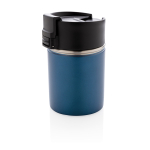 Vasos termo personalizados con interior de cerámica 220ml Compact color azul oscuro