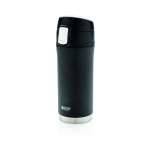 Termos impresos pequeños de acero inoxidable 300ml Swiss Peak Mini color negro