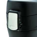 Termos impresos pequeños de acero inoxidable 300ml Swiss Peak Mini color negro sexta vista