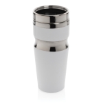 Vasos térmicos de acero y plástico con diseño ergonómico 350ml Contour color blanco