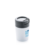Tazas térmicas personalizadas muy pequeñas y compactas 160ml Coffee color blanco vista de impresión