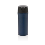 Taza termo con sistema de fácil apertura antigoteo 300ml color azul oscuro quinta vista