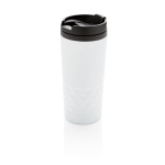 Taza con función termo y forma geométrica 300ml Trilliant Colors color blanco
