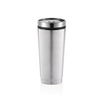 Vasos térmicos personalizados de acero con interior de PP 350ml Spot color plateado