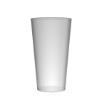 Vaso personalizado de plástico resistente y reutilizable de 330ml Gala color translúcido
