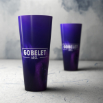 Vasos personalizados de plástico grandes y reutilizables de 500ml Fair color translúcido