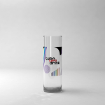 Vasos impresos de tubo de plástico muy resistente 230 ml Large color transparente
