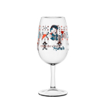 Copa de vino de tritán reutilizable y 225ml Wine color transparente