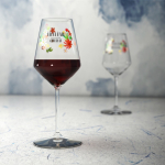 Copas de vino personalizadas de cristal y 370ml Crianza color transparente