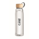 Botella de cristal personalizada sin fugas 500ml Crystal Fjord color transparente vista principal segunda vista
