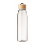 Botella de cristal personalizada sin fugas 500ml Crystal Fjord color transparente cuarta vista