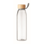 Botella de cristal personalizada sin fugas 500ml Crystal Fjord color transparente quinta vista