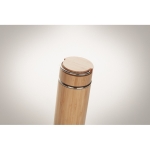Termo personalizable de acero y bambú con infusor 480ml Natura color madera vista fotografía octava vista