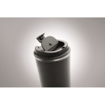 Vasos termo impresos de acero inoxidable antifugas 350ml Elegant color negro vista fotografía