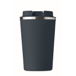 Vaso termo impreso de acero inoxidable antifugas 350ml color azul marino tercera vista