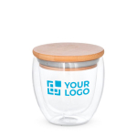 Vaso de vidrio de doble pared con tapa y 250ml Vacuum Small vista principal