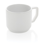 Taza promocional de cerámica de diseño moderno de 350ml Modern color blanco