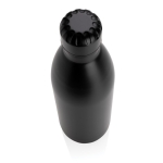 Botella grande térmica de acero inoxidable 1L Lifestyle Premium color negro tercera vista