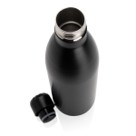 Botella grande térmica de acero inoxidable 1L Lifestyle Premium color negro cuarta vista