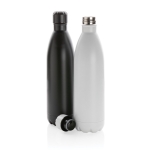 Botella grande térmica de acero inoxidable 1L Lifestyle Premium color negro vista general