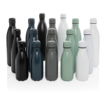Botella grande térmica de acero inoxidable 1L Lifestyle Premium color negro