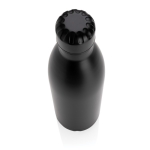 Botella de acero grande con función termo 750ml Lifestyle Premium color negro tercera vista