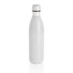 Botella de acero grande con función termo 750ml Lifestyle Premium color blanco