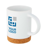 Taza de cerámica con base de corcho 425ml Contempo Cork vista principal