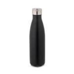 Botella de acero aislada al vacío con tapón metálico 500ml Satin color negro