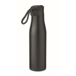 Botella de acero personalizada con tapa magnética 600ml Inox Magnet color negro