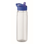 Bidones personalizados con boquilla plegable de color 650ml Festival RPET color azul real