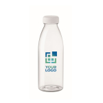 Botella promocional de RPET antifugas libre de BPA 500ml RPET Spring color transparente vista de impresión
