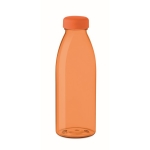 Botella promocional de RPET antifugas libre de BPA 500ml RPET Spring color naranja transparente