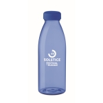 Botella promocional de RPET antifugas libre de BPA 500ml RPET Spring color azul real vista de impresión