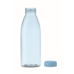 Botella promocional de RPET antifugas libre de BPA 500ml RPET Spring color azul claro transparente tercera vista