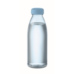 Botella promocional de RPET antifugas libre de BPA 500ml RPET Spring color azul claro transparente cuarta vista