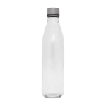 Botellas de cristal personalizadas grandes transparentes 1L H2O color transparente