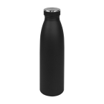 Botella térmica personalizada con tapón de goma 500ml Trendy color negro